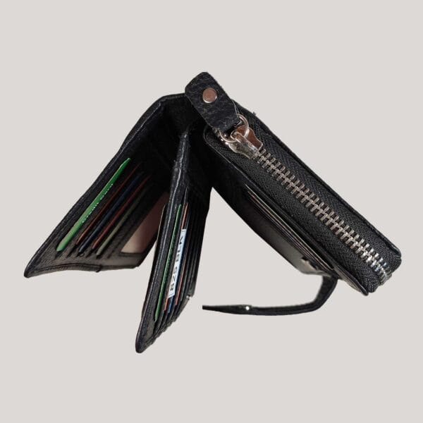 Odinė piniginė-delninė GL - juoda (5) Odinė piniginė-delninė GL - juoda (5)