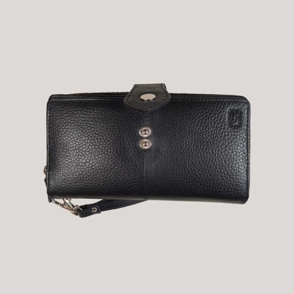 Odinė piniginė-delninė GL - juoda (6) Odinė piniginė-delninė GL - juoda (6)