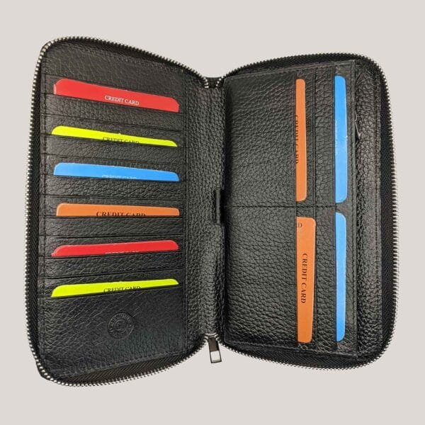 Talpi odinė piniginė-delninė GL - juoda (2)