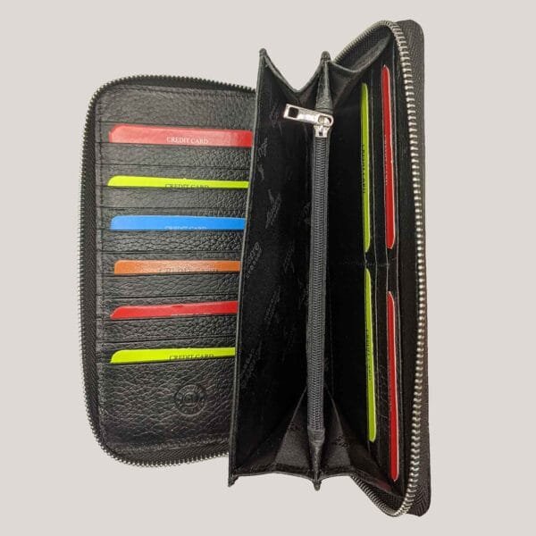 Talpi odinė piniginė-delninė GL - juoda (3)