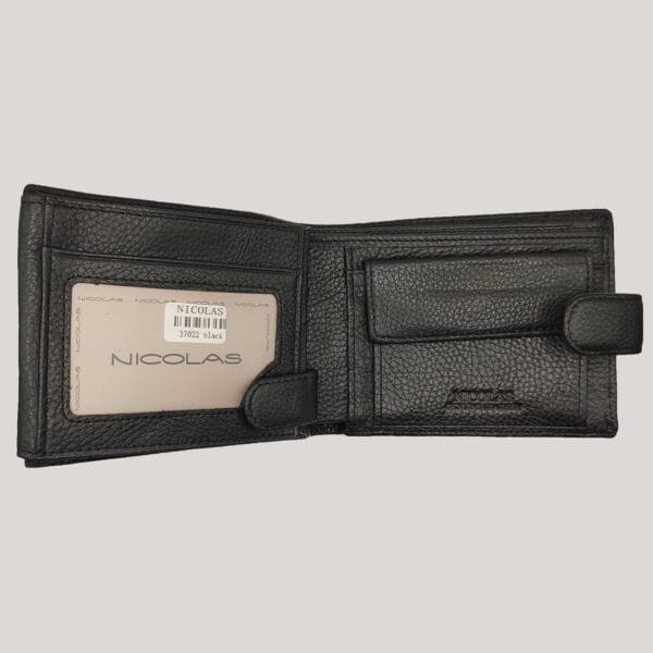 Vyriška odinė piniginė Nicolas - juoda (2) Vyriška odinė piniginė Nicolas - juoda (2)