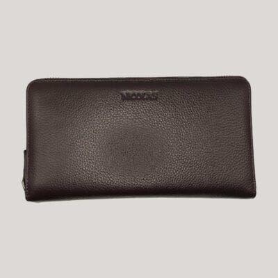 Vyriška odinė piniginė-delninė Nicolas - ruda Vyriška odinė piniginė-delninė Nicolas - ruda