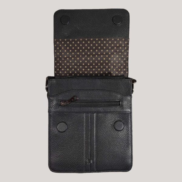 Vyriška odinė rankinė Gajane - juoda (12) Vyriška odinė rankinė Gajane - juoda (12)