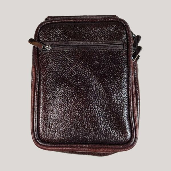 Vyriška odinė rankinė Gajane - ruda (5) Vyriška odinė rankinė Gajane - ruda (5)