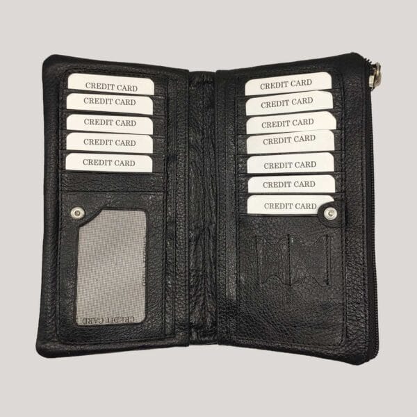 Odinė piniginė-delninė Blay - juoda (2)