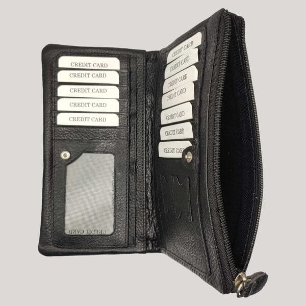 Odinė piniginė-delninė Blay - juoda (3)