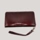 Odinė piniginė su rankenėle Jennifer Jones - bordo (3)