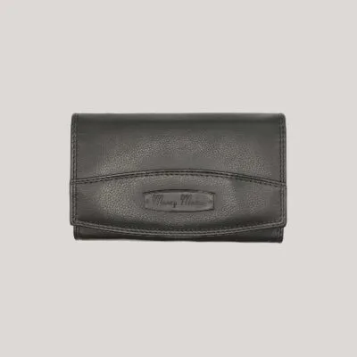 Klasikinė odinė piniginė Money Maker - juoda