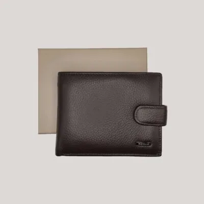 Vyriška odinė piniginė Nicolas - ruda