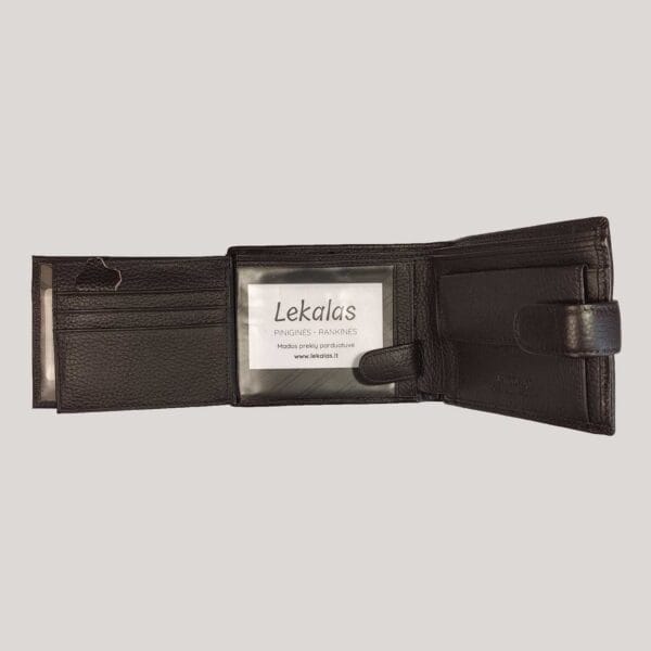 Vyriška odinė piniginė Nicolas - ruda (4)