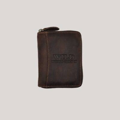 Verstos odos piniginė su užtrauktuku Wild - ruda