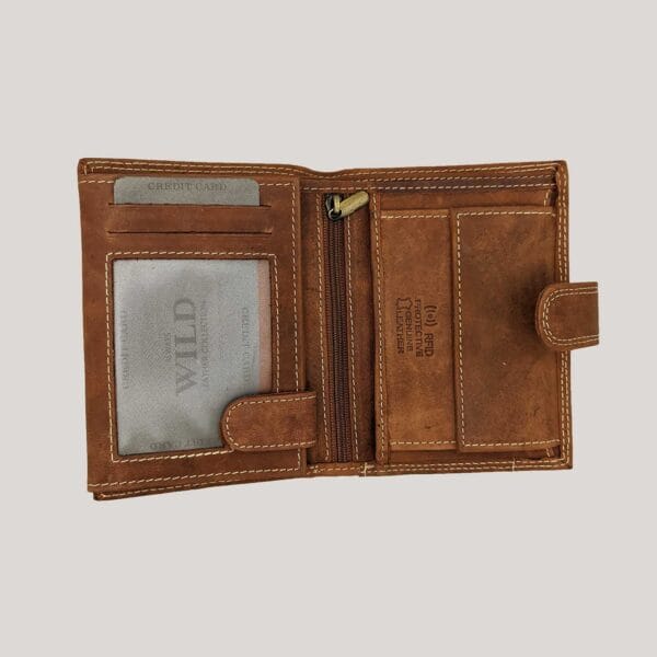Odinė piniginė Always Wild - šviesiai ruda (2)
