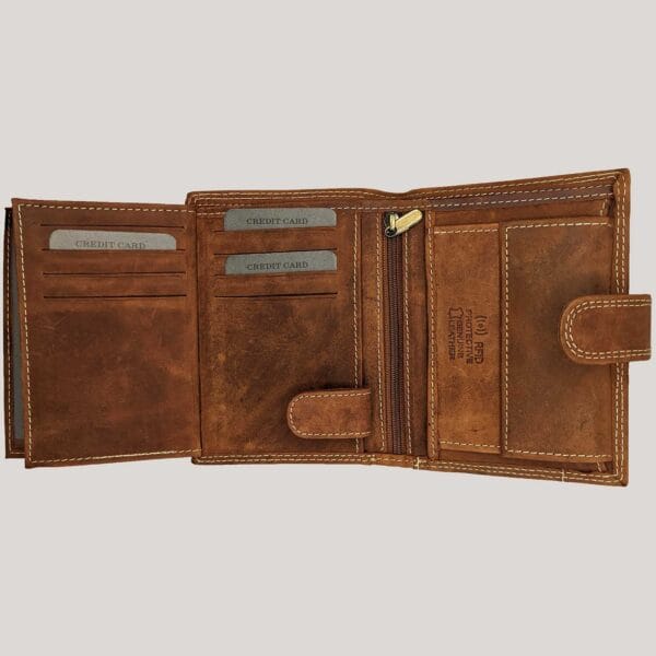 Odinė piniginė Always Wild - šviesiai ruda (4)