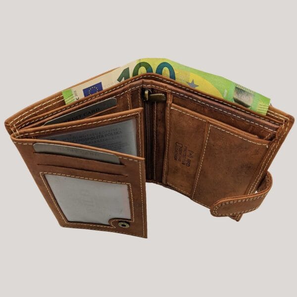 Odinė piniginė Always Wild - šviesiai ruda (5)