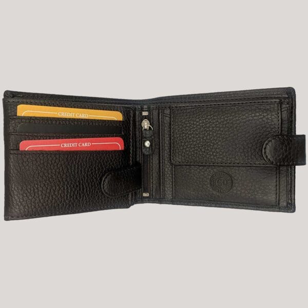 Klasikinė vyriška odinė piniginė GL - ruda (2)