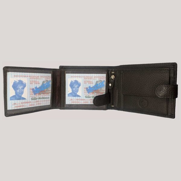 Klasikinė vyriška odinė piniginė GL - ruda (3)