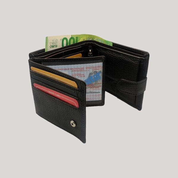 Klasikinė vyriška odinė piniginė GL - ruda (5)