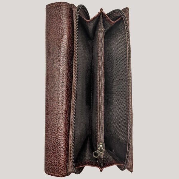 Talpi odinė piniginė moterims GL - ruda (5)