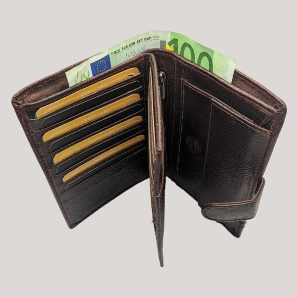 Talpi vyriška odinė piniginė GL - ruda (4)