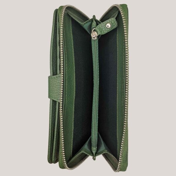 Talpi odinė piniginė-delninė GL - žalia (4)