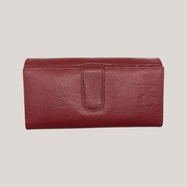 Didelė odinė piniginė moterims GL - bordo (4)