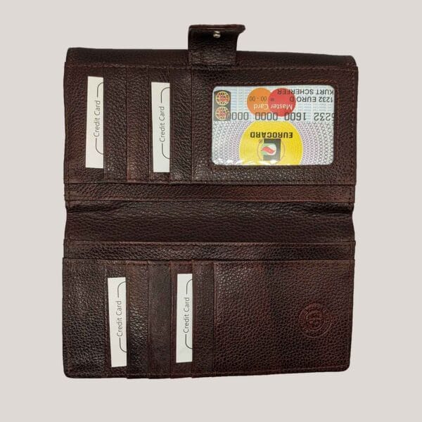 Odinė piniginė moterims GL - ruda (5) Odinė piniginė moterims GL - ruda (5)