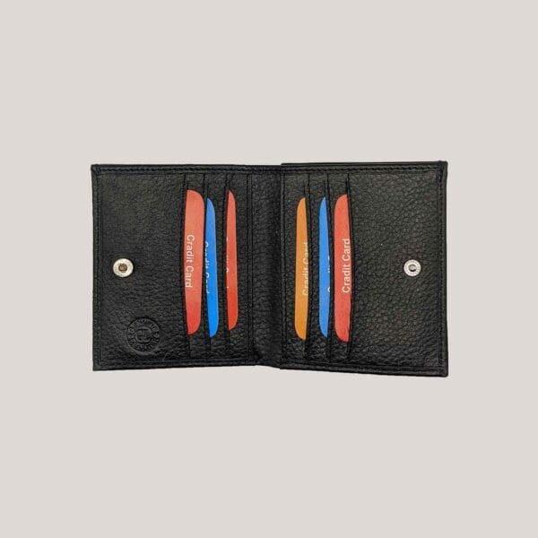 Nedidelė vyriška odinė piniginė GL - juoda (2)