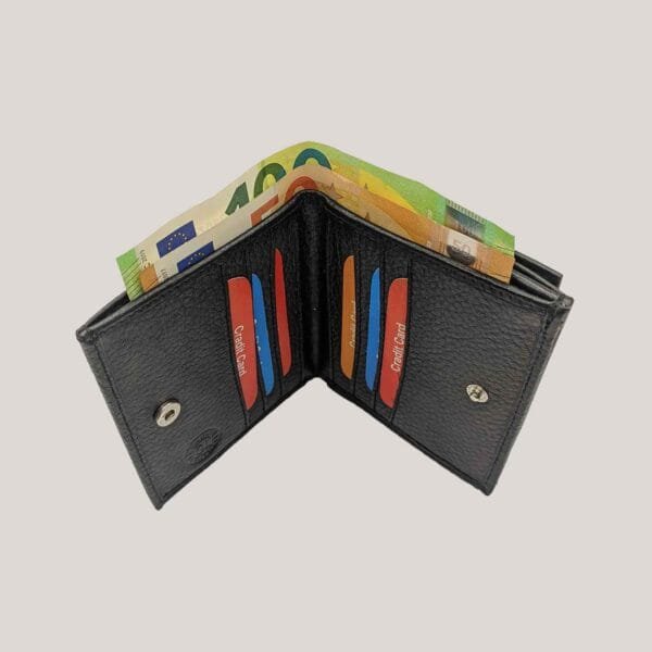 Nedidelė vyriška odinė piniginė GL - juoda (3)