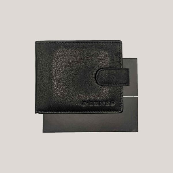 Vyriška odinė piniginė J. Jones - juoda