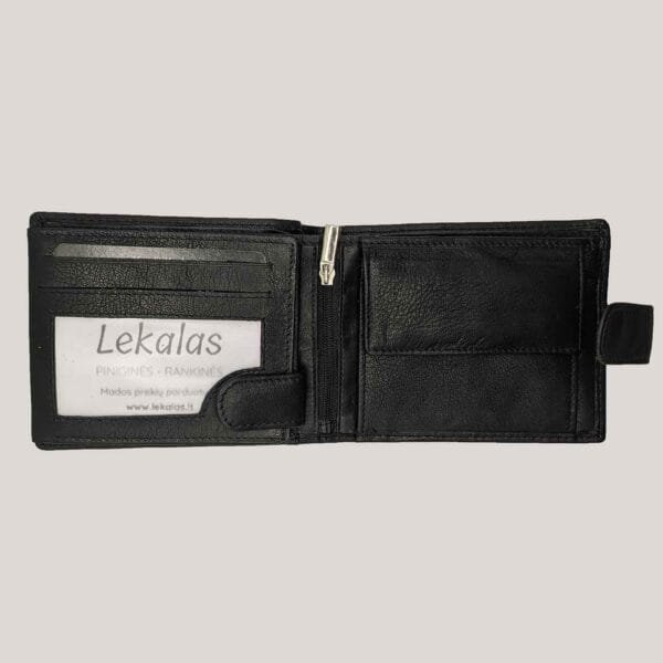 Vyriška odinė piniginė J. Jones - juoda (2)