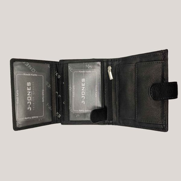 Vyriška odinė piniginė J. Jones - juoda (3)