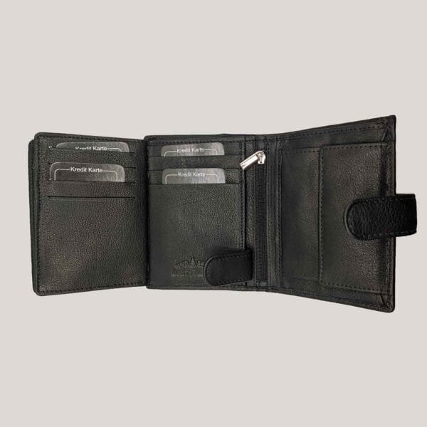 Vyriška odinė piniginė J. Jones - juoda (4)