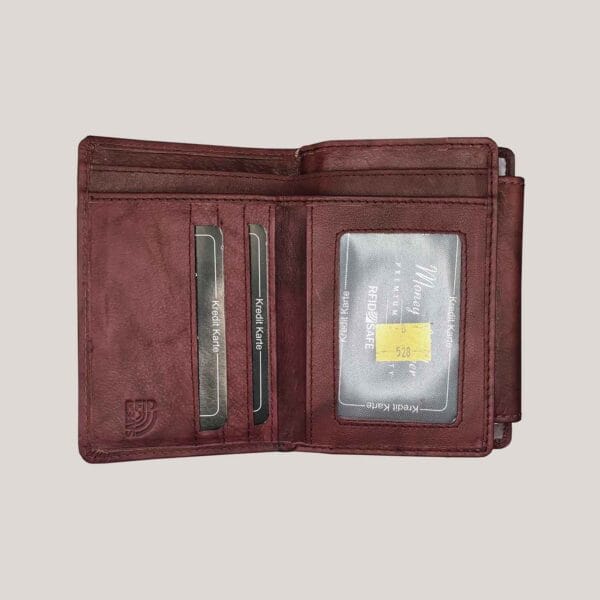 Moteriška odinė piniginė Money Maker - violetinė (2)