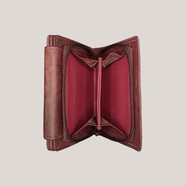 Moteriška odinė piniginė Money Maker - violetinė (4)