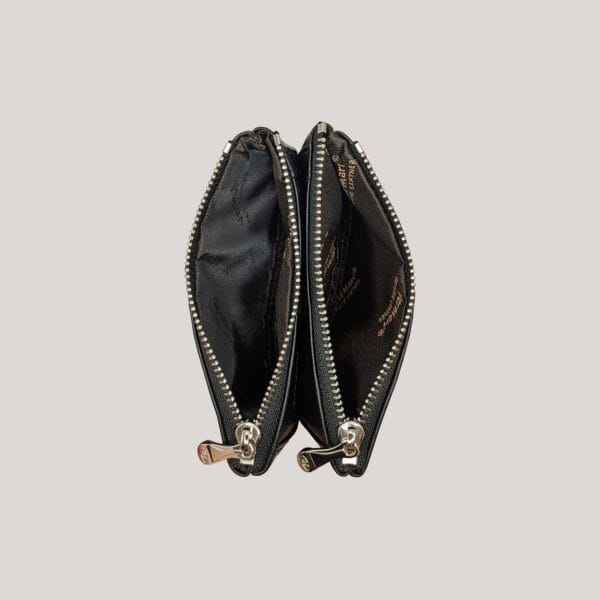 Nedidelė odinė piniginė Vermari - juoda (3)