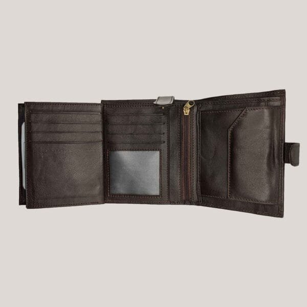 Vyriška odinė piniginė Wrangler - ruda (4) Vyriška odinė piniginė Wrangler - ruda (4)