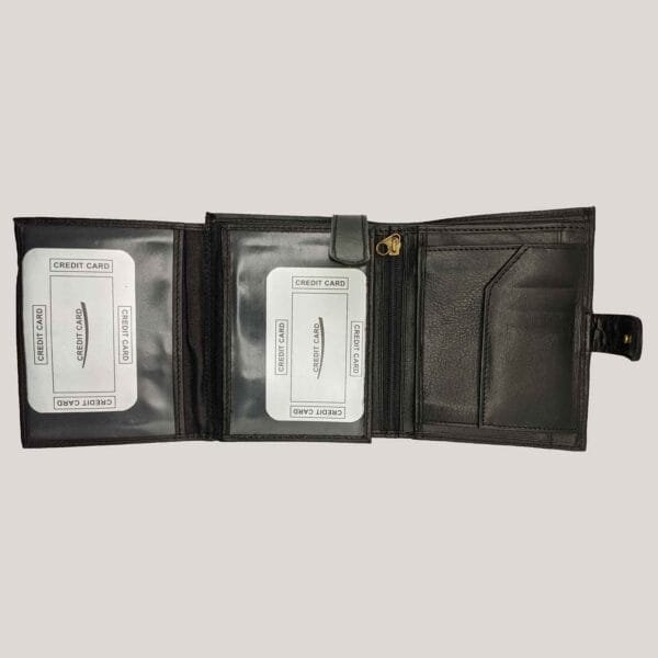 Vyriška odinė piniginė Wrangler - juoda (3)