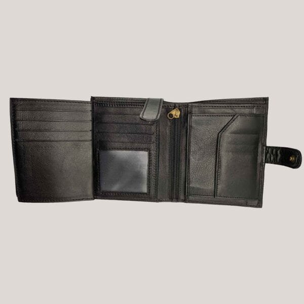 Vyriška odinė piniginė Wrangler - juoda (4)