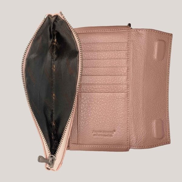 Talpi odinė piniginė Angela Moretti - rusva (3)