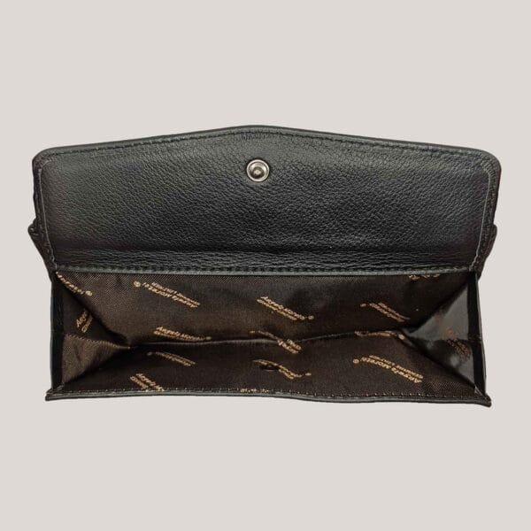 Odinė piniginė Angela Moretti - juoda (2)