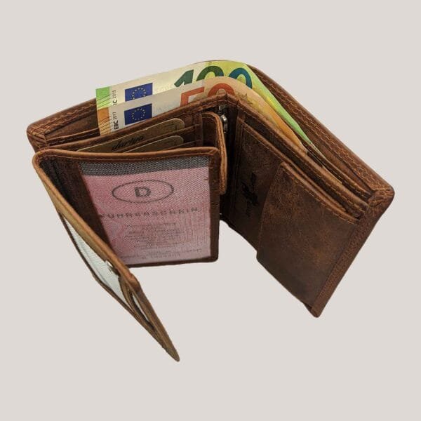 Verstos odos vyriška piniginė Dariya - ruda (5)