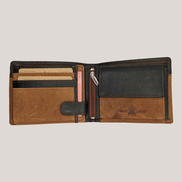 Verstos odos vyriška piniginė Dariya - ruda (2)