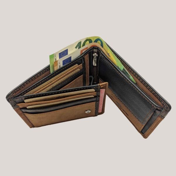 Verstos odos vyriška piniginė Dariya - ruda (4)