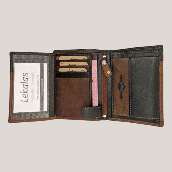 Verstos odos vyriška piniginė Dariya - ruda (3)