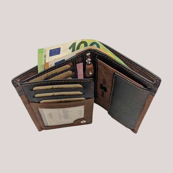 Verstos odos vyriška piniginė Dariya - ruda (4)