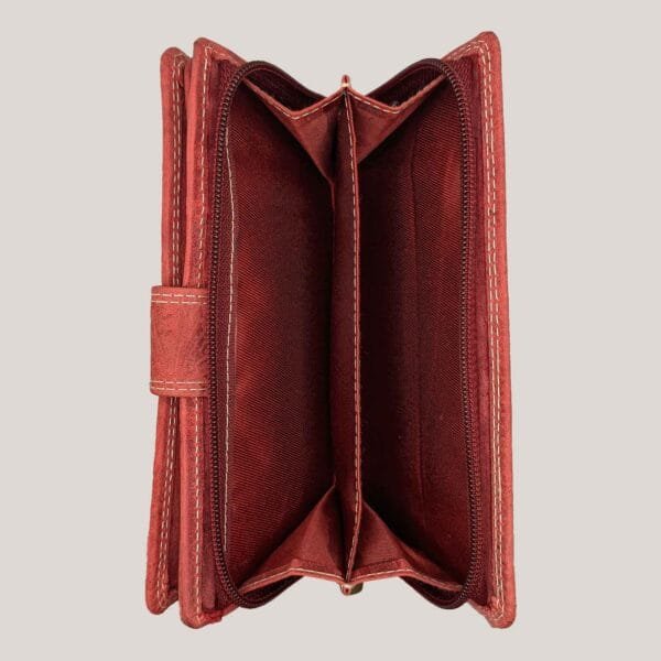 Talpi moteriška odinė piniginė Dariya - raudona (4)