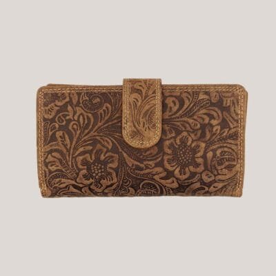 Talpi moteriška odinė piniginė Dariya - ruda