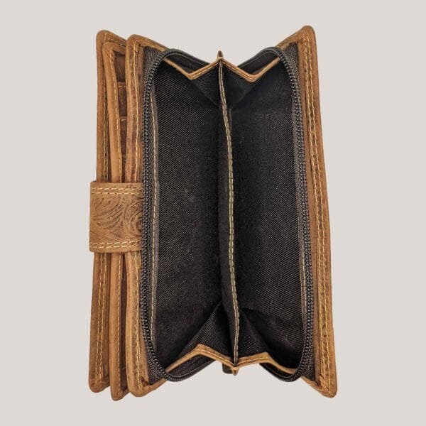 Talpi moteriška odinė piniginė Dariya - ruda (4)