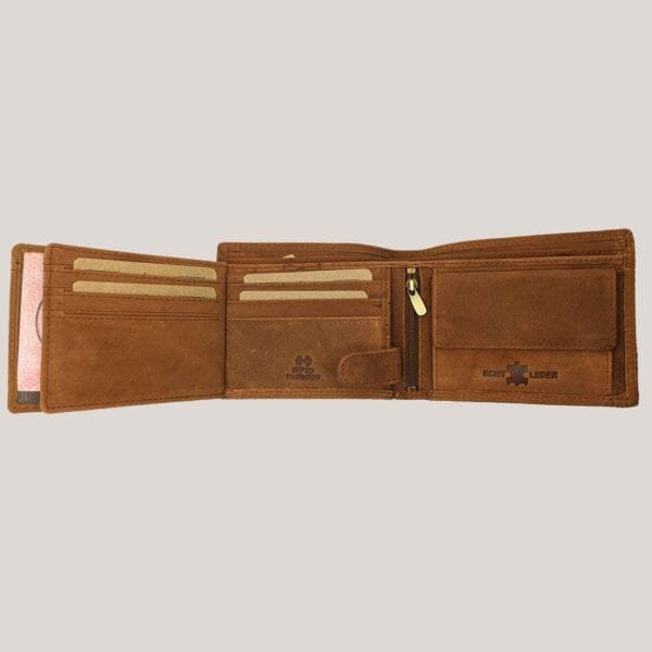 Verstos odos vyriška piniginė Dariya - ruda (4)