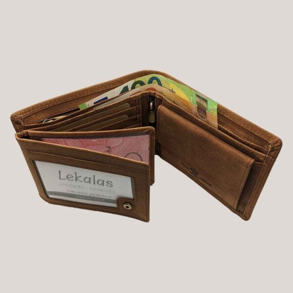 Verstos odos vyriška piniginė Dariya - ruda (5)